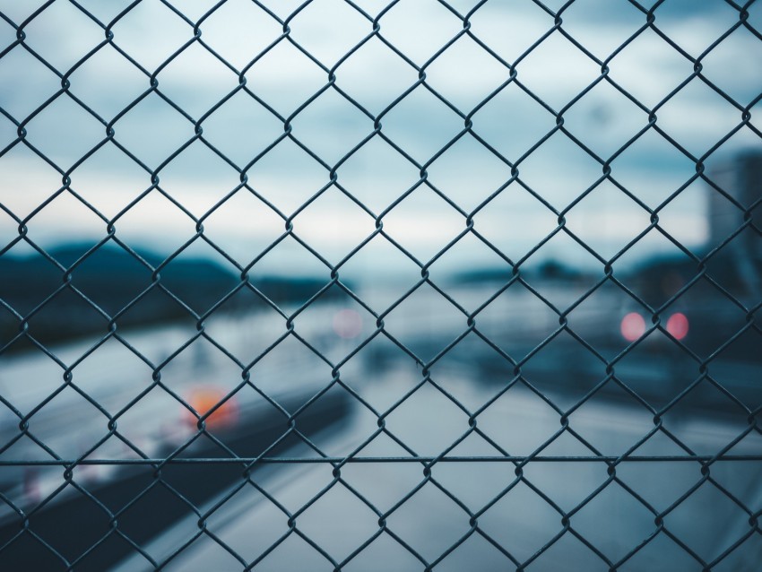 mesh fence blur metal PNG Image with Isolated Icon
