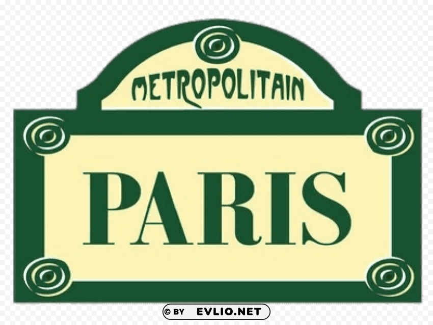 Metropolitain Paris Isolated PNG Graphic With Transparency