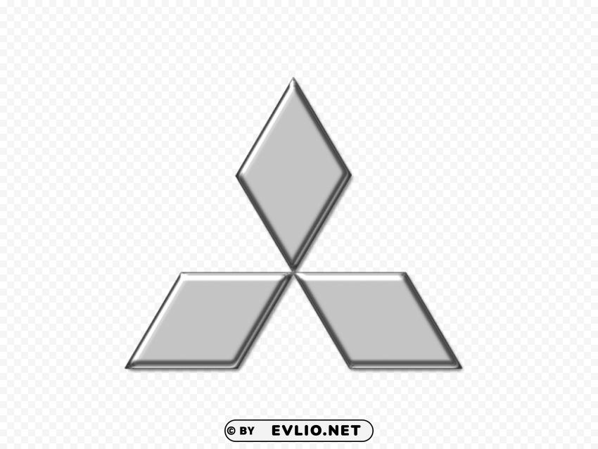 mitsubishi logo Clear Background Isolated PNG Graphic