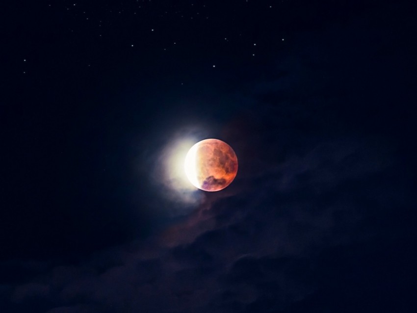 moon full moon red moon sky night stars dark PNG files with no background wide assortment