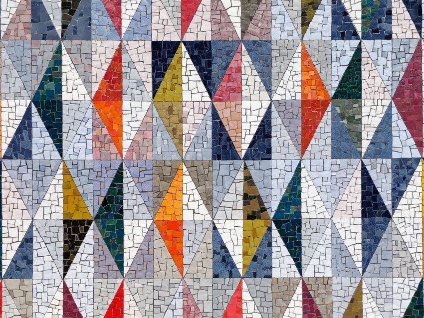 mosaic colorful rhombuses pattern geometry Isolated Graphic with Transparent Background PNG 4k wallpaper