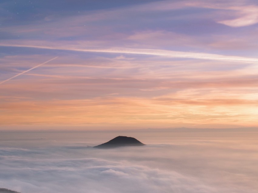 mountain peak clouds sky moon stars PNG files with clear background 4k wallpaper