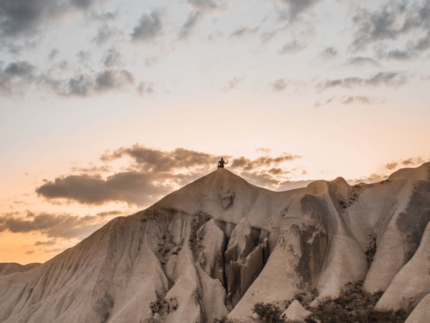 mountain peak silhouette man landscape PNG graphics with alpha transparency bundle