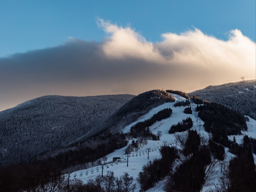 mountain peak snow sky clouds PNG with no background free download 4k wallpaper