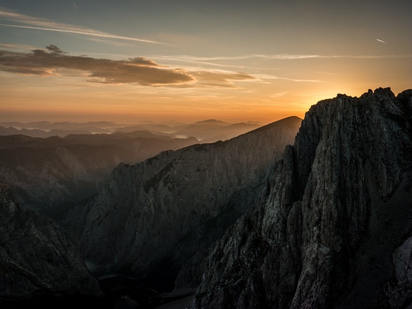 mountain peak sunset austria Isolated Element in HighResolution Transparent PNG 4k wallpaper