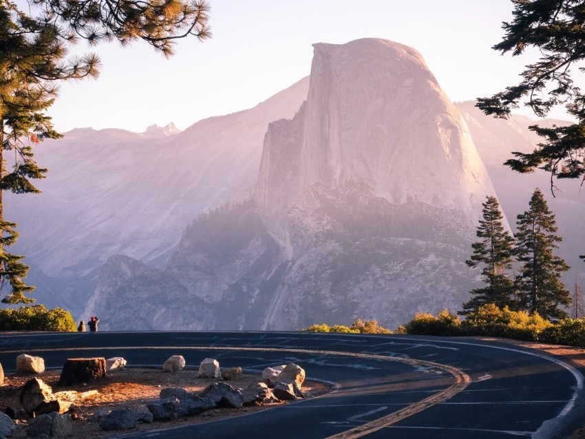 mountain road turn branches trees Alpha channel PNGs 4k wallpaper