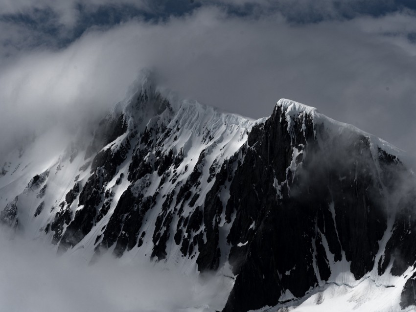 mountain snow fog peak antarctica High-resolution transparent PNG images assortment