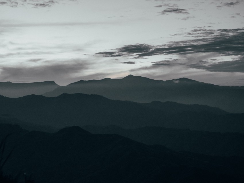 mountains fog dusk dark landscape Transparent PNG images extensive variety