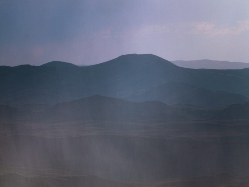 mountains hills fog landscape dark Transparent Background Isolation in PNG Format