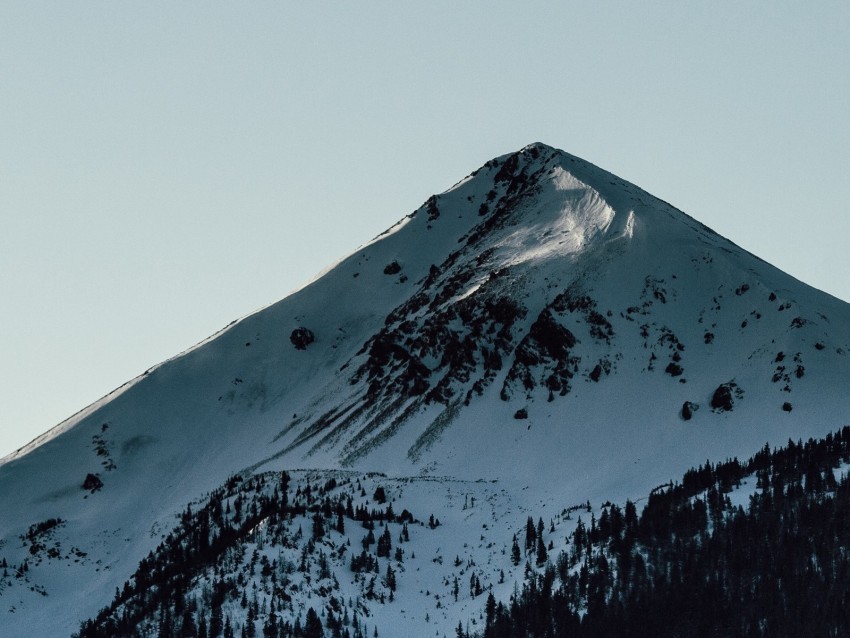 mountains peak snow snowy sky PNG for web design 4k wallpaper