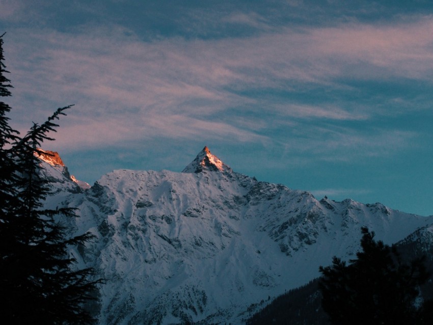 mountains snowy dark peak PNG files with transparent backdrop complete bundle