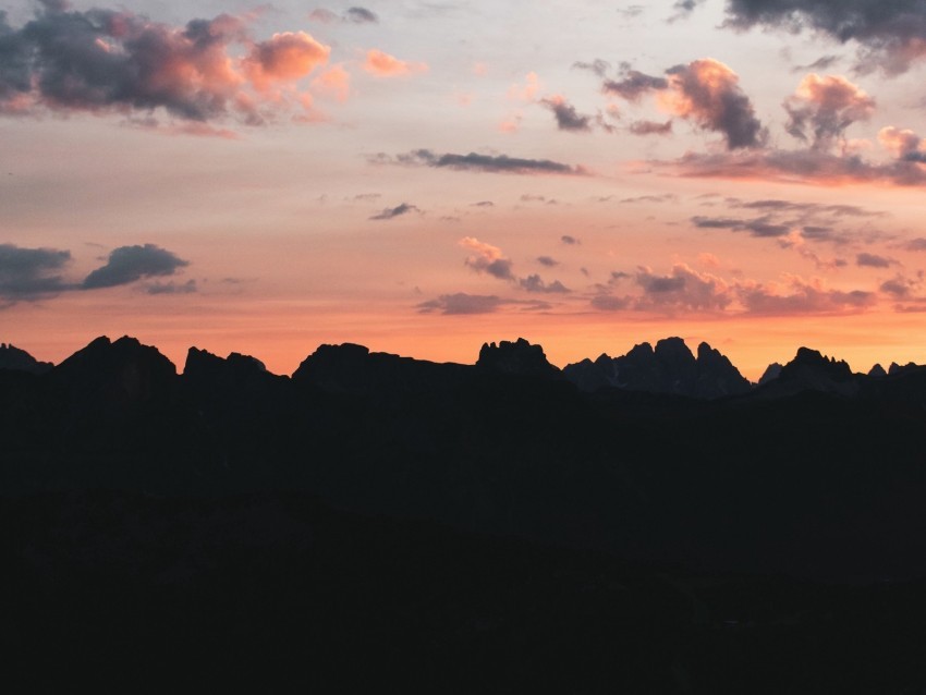 mountains sunset dark dusk landscape PNG files with no background bundle