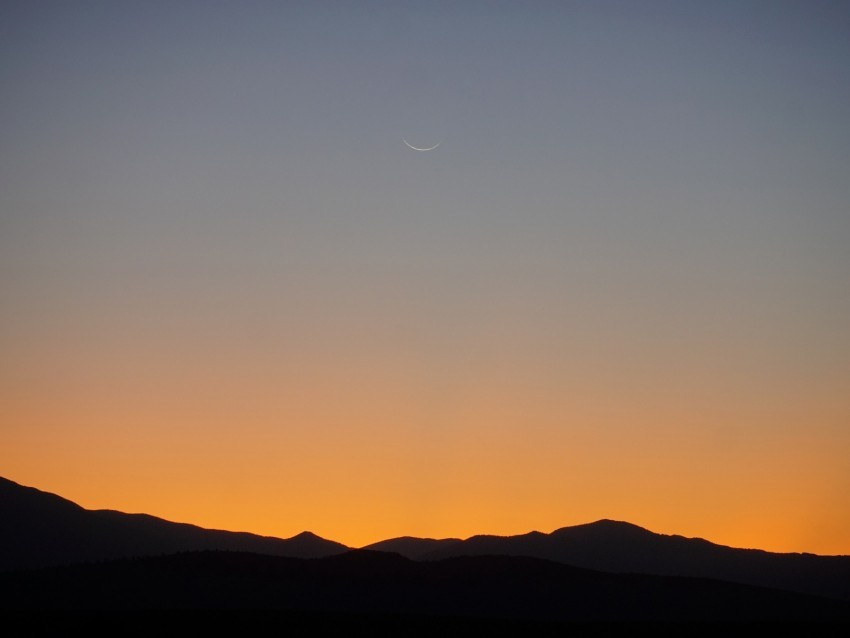 mountains sunset dusk dark moon PNG transparent photos comprehensive compilation