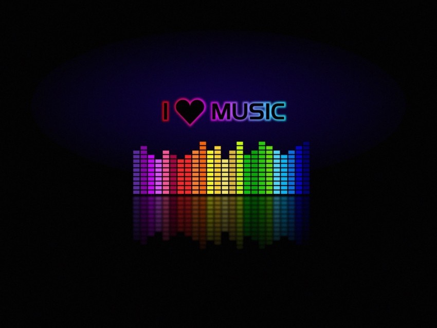 music spectrum equalizer inscription love Clear Background PNG Isolated Element Detail