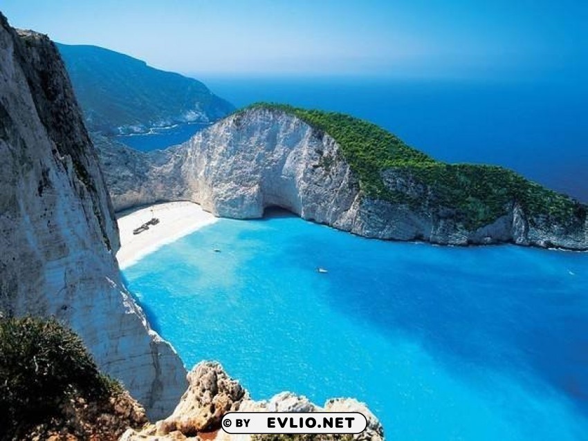 navagio zakynthos greece wallpaper Transparent PNG Isolated Graphic Element