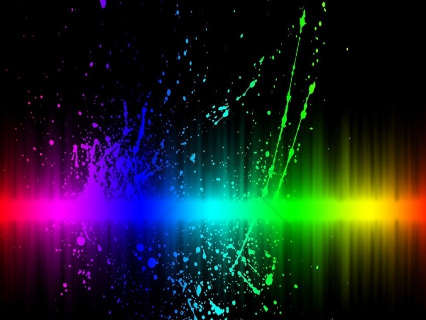 neon color splash on white PNG images with high-quality resolution