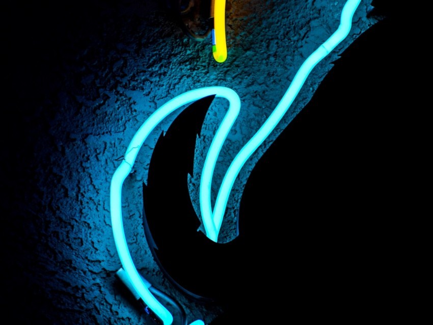 neon lines shape shadows dark Transparent pics 4k wallpaper