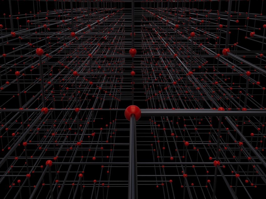 network structure 3d dark PNG with Isolated Object and Transparency 4k wallpaper