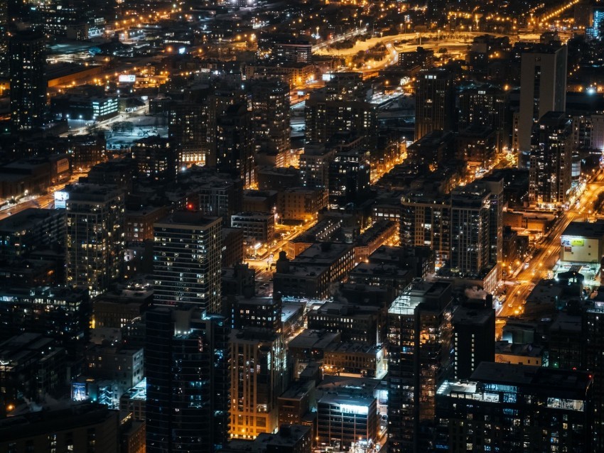 night city city lights aerial view overview buildings PNG transparent photos library