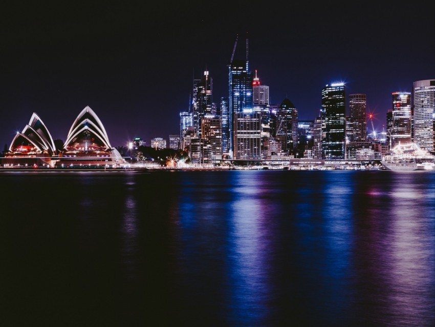 night city city lights architecture sydney australia PNG graphics with transparency