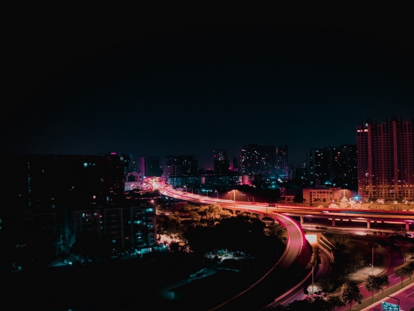 night city city lights night road lights PNG images with alpha transparency wide selection