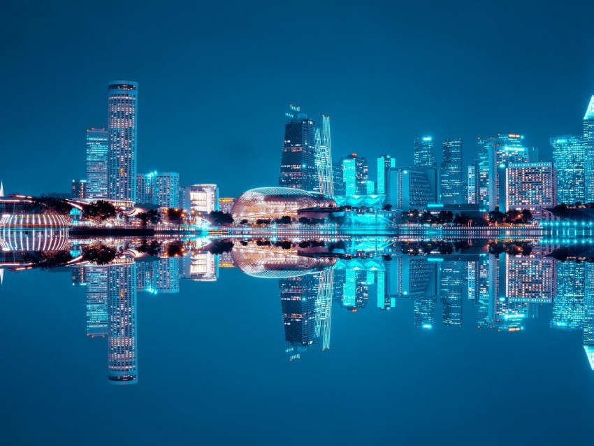 night city city lights panorama metropolis PNG images without licensing
