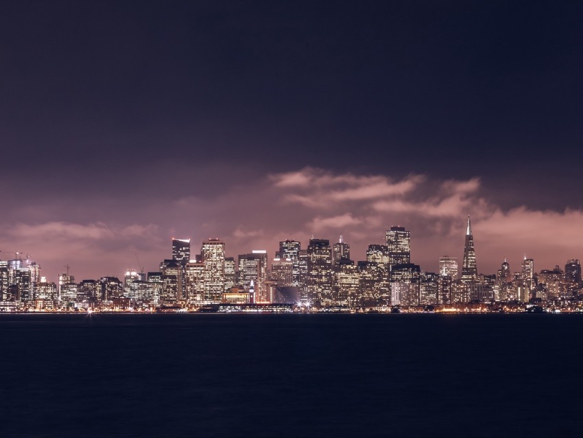 night city panorama skyline san francisco united states PNG transparent images for websites