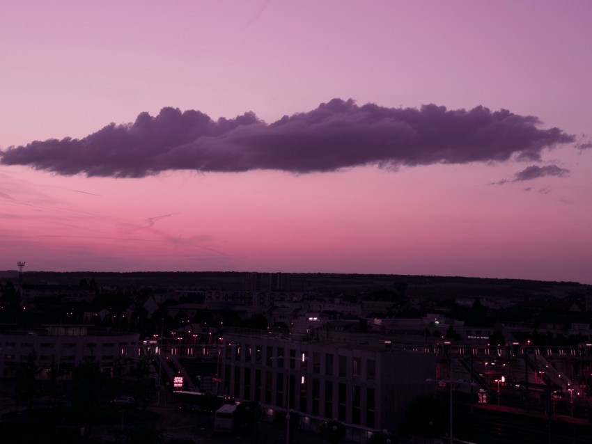 night city sunset twilight cloud Transparent PNG Isolated Graphic Element