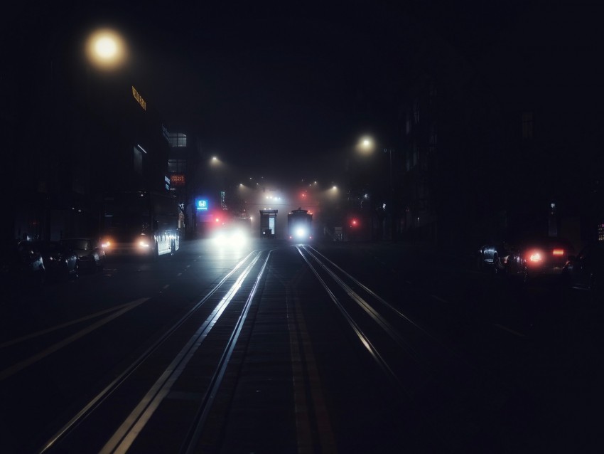 night city transport fog night san francisco united states Isolated PNG Image with Transparent Background