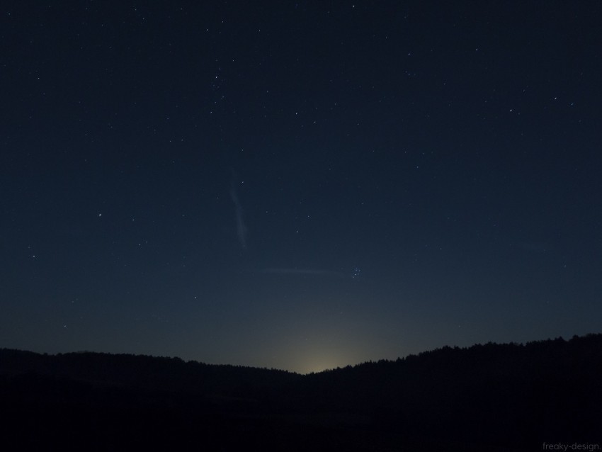 night trees starry sky darkness Isolated Graphic on HighQuality PNG