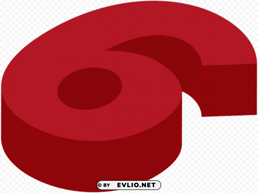 number six PNG clipart with transparency