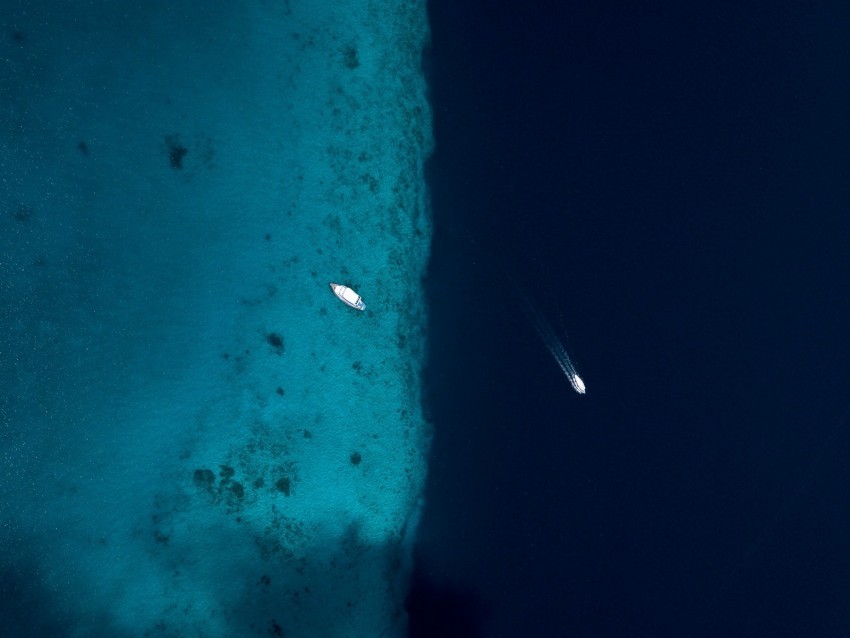 ocean aerial view water boats Isolated Object in HighQuality Transparent PNG