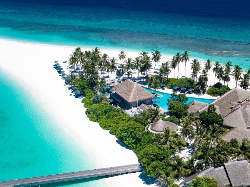 ocean beach island maldives palm houses Transparent PNG images pack