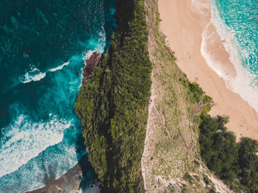 ocean island aerial view surf shore greens Transparent PNG images with high resolution