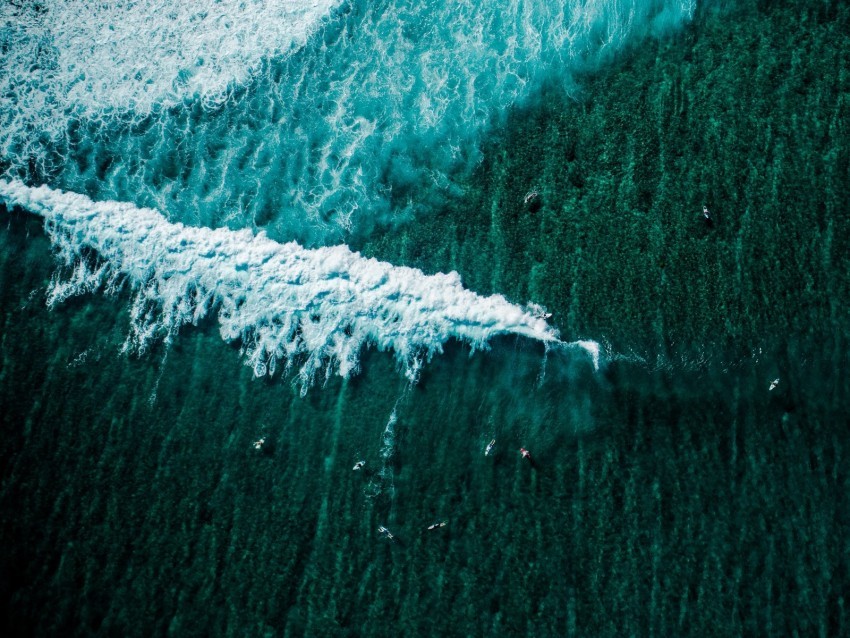 ocean surf aerial view boats HighQuality PNG with Transparent Isolation