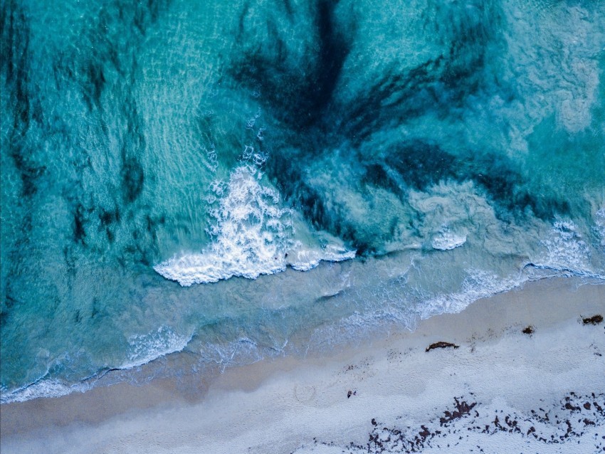 ocean surf aerial view sea waves coast australia PNG for presentations 4k wallpaper