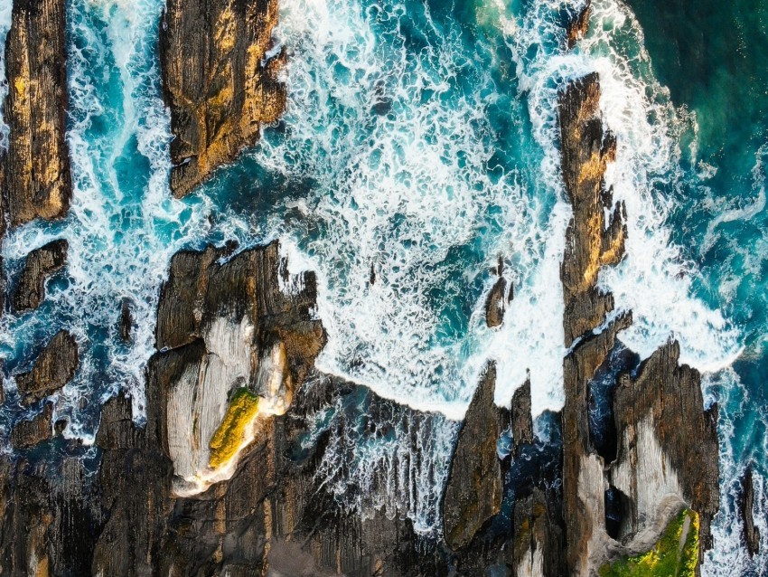 ocean surf aerial view waves shore PNG transparent images for social media