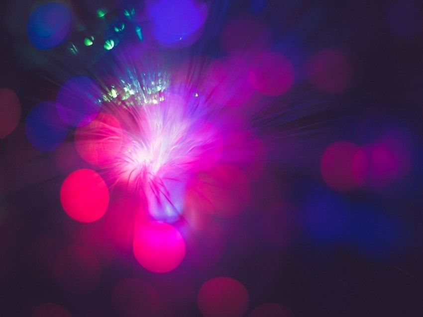 optical fiber light bright glare bokeh blur Isolated Character on Transparent Background PNG
