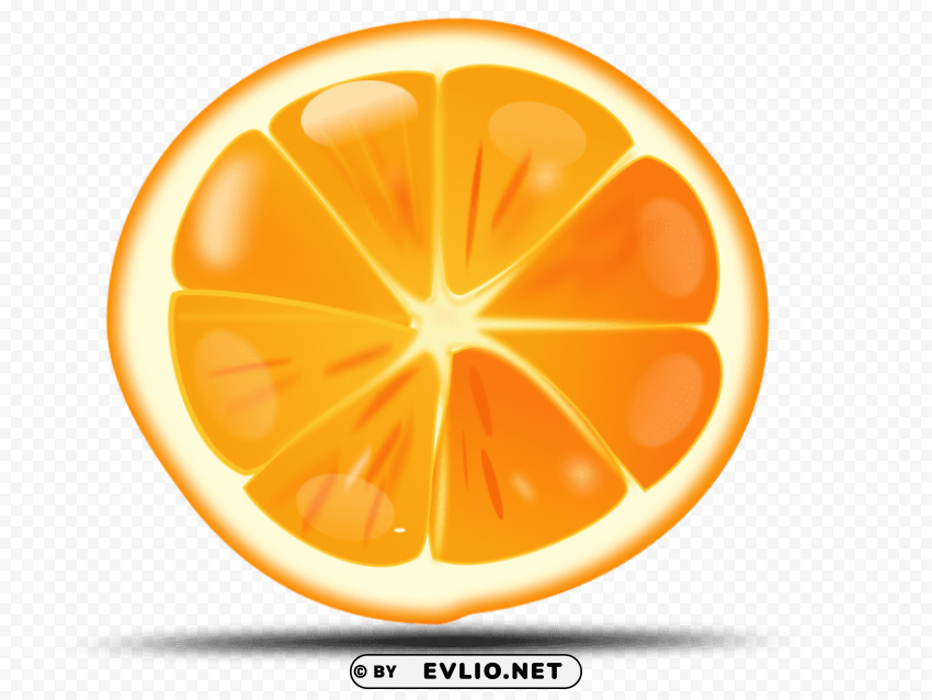 orange orange Isolated Artwork on Transparent Background PNG