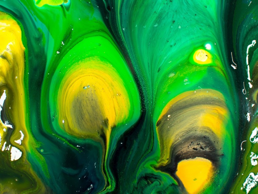 paint drips green yellow High-definition transparent PNG
