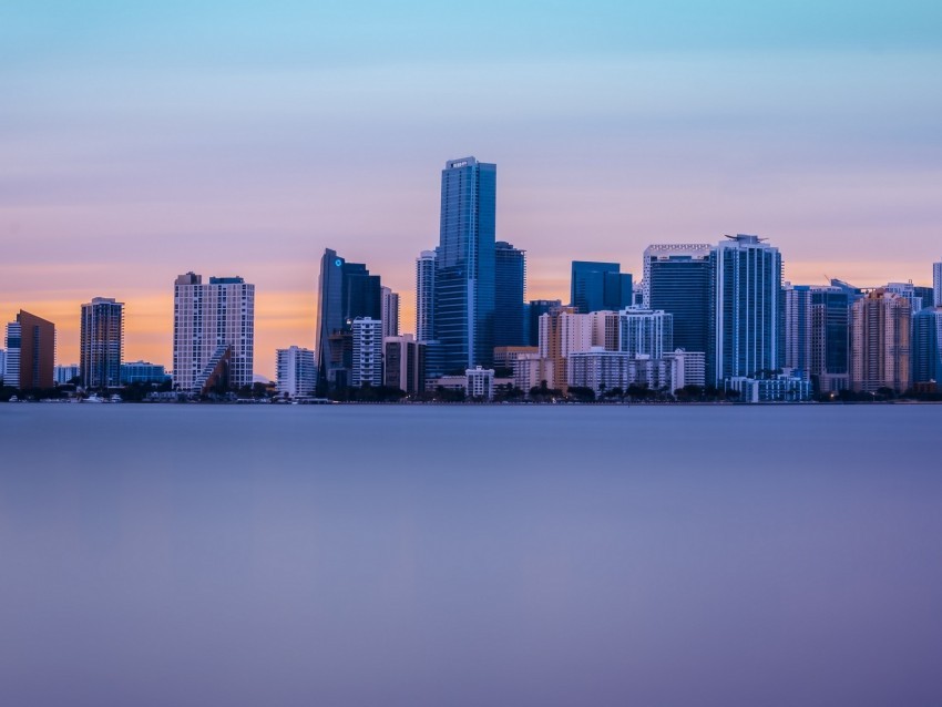 panorama skyscrapers miami united states PNG Isolated Illustration with Clarity