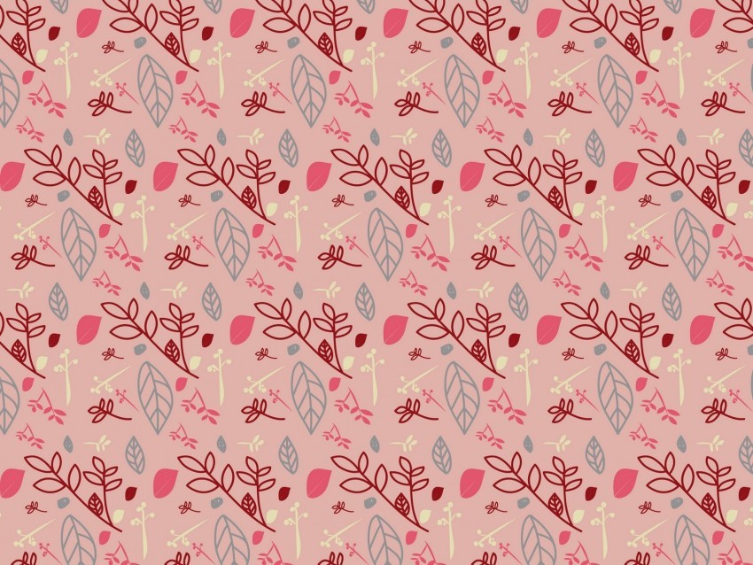 pattern branches leaves pink Transparent PNG images complete package