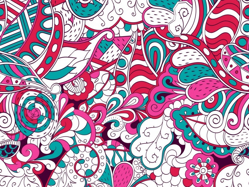 pattern doodles colorful abstraction High-quality PNG images with transparency
