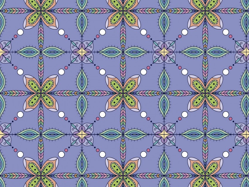 pattern ornament colorful symmetric endless PNG images for mockups