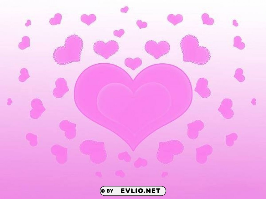 pink hearts wallpaper Isolated Element in HighResolution Transparent PNG background best stock photos - Image ID 4e7acfc2