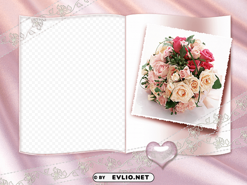 pink wedding transparent frame PNG images with alpha channel selection