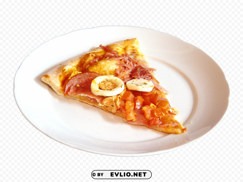 Pizza Piece Isolated Element With Transparent PNG Background