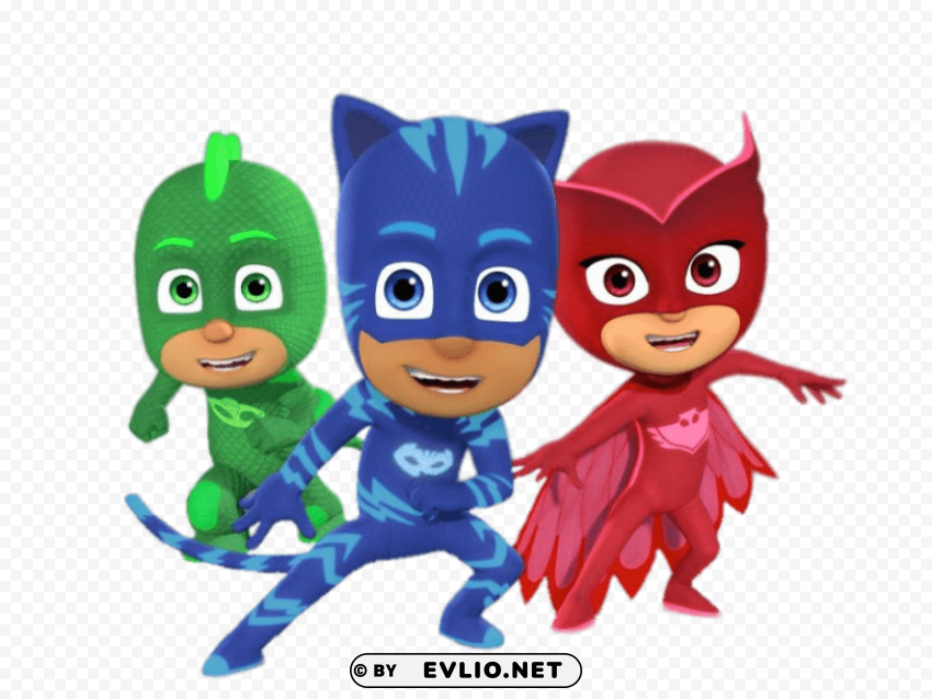 pj masks heroes ready for action High-resolution transparent PNG images