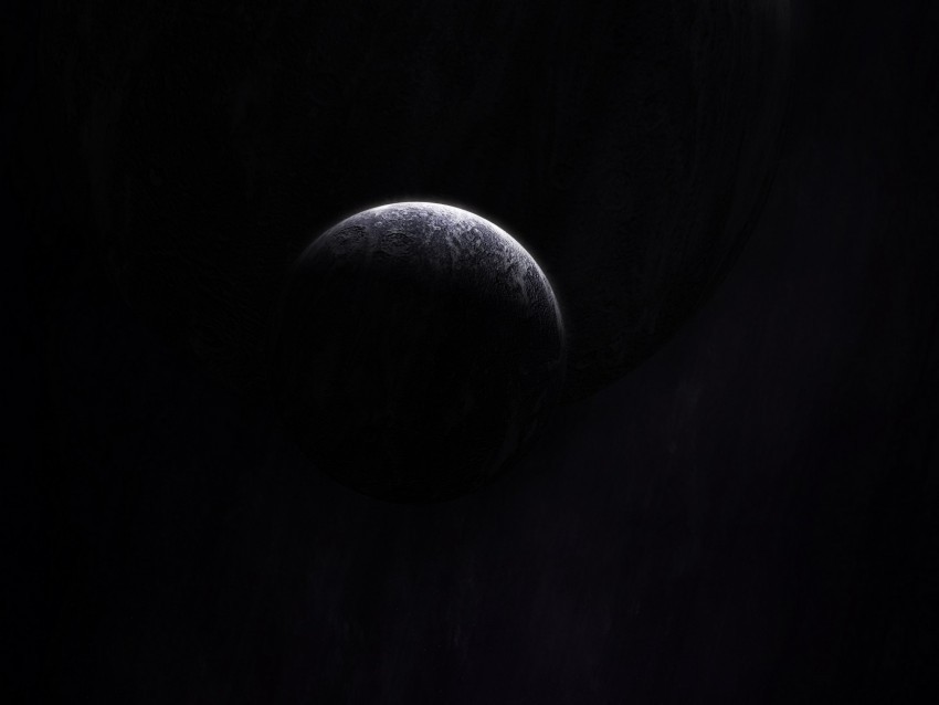 planets dark shadow space Transparent PNG Object with Isolation 4k wallpaper