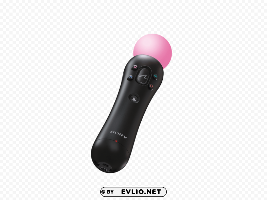 playstation move motion controller PNG Graphic Isolated with Transparency